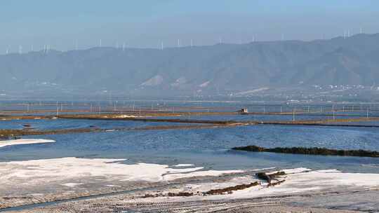 山西旅游运城盐池航拍4K运城死海运城旅游