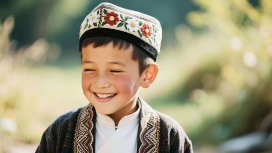 多民族服饰人物形象展示