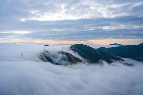 风车山云海延时摄影