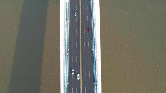 中国湖北省武汉市长江二桥4k航拍