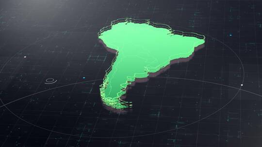 南美洲地图的动态背景