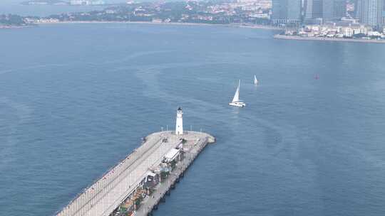 青岛地标浮山湾五四广场奥帆中心