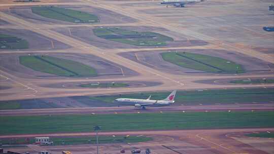 8K深圳机场起飞的中国国际航空客机3