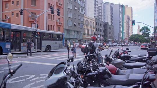 巴西圣保罗城市街头人文视频