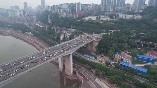 重庆渝中区城市建筑航拍