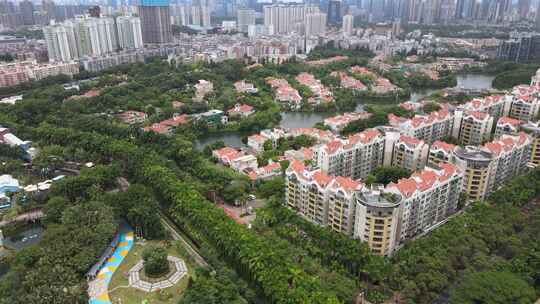 深圳城市房地产建筑航拍