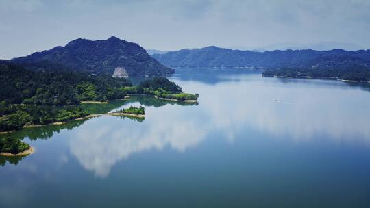 湖南洞庭湖风光带岳阳楼风景区航拍