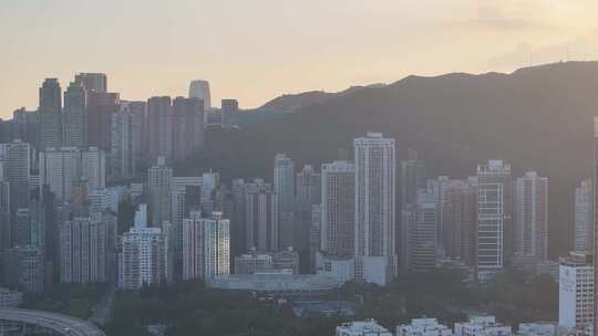 香港CBD建筑航拍