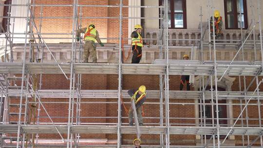 查公馆建筑外墙翻修