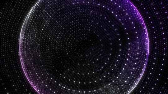 随机圆圈粒子闪烁动画。粒子发光圆圈动画高