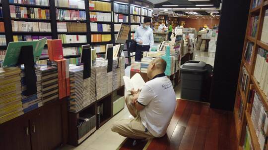 深圳书店 书城 书店 南山书城视频素材模板下载