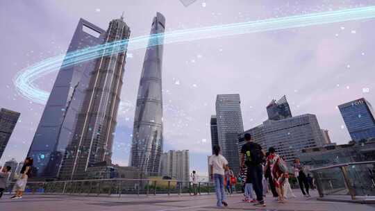 科技上海 智慧城市 科技生活 科技城市视频素材模板下载