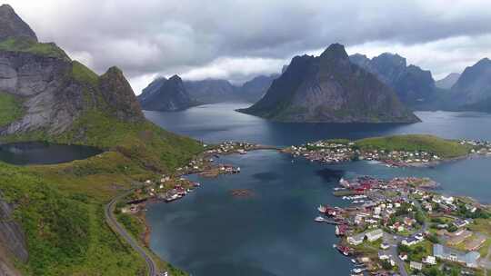 航拍海岸风景