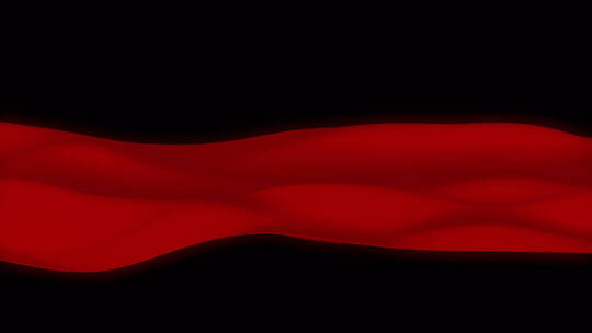 【原创带通道】红色绸带飘动