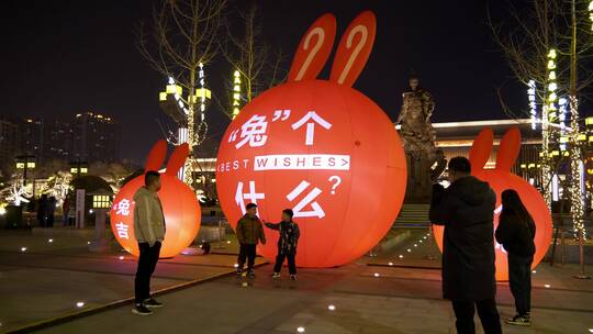 中国新年元宵节红灯笼视频素材模板下载