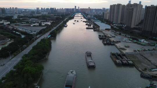 京杭大运河延时4K航拍