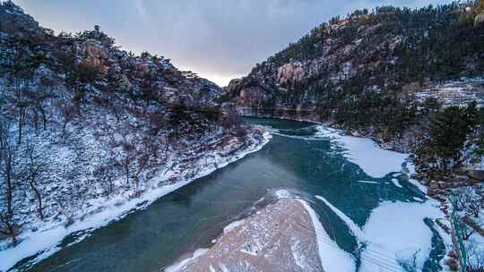 崂山雪景