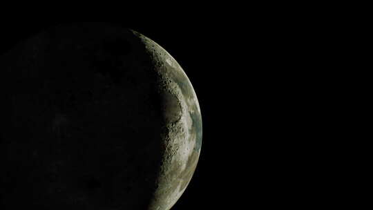 4K月亮月坑月球素材