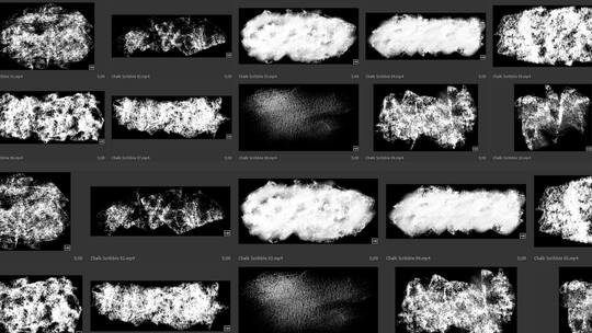 4k粉笔灰潦草涂画效果素材合集