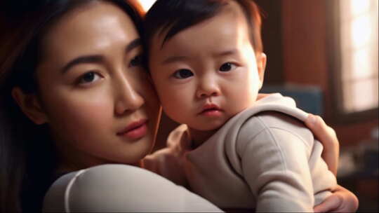 怀抱宝宝的母亲集合4K