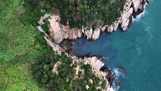 海岛礁石海浪震撼航拍（宁德四礵列岛）