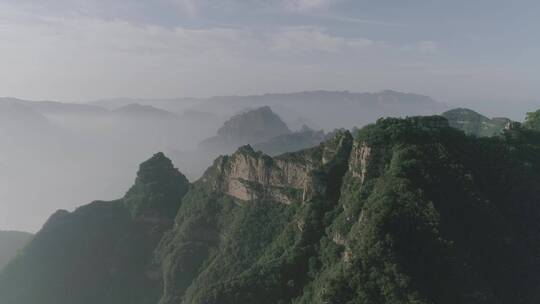 航拍山西旅游胜地太行山脉60帧原素材