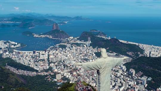 巴西里约热内卢。国际旅游地标。邮寄城市。