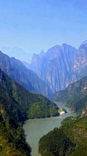 山川河流自然风光全景