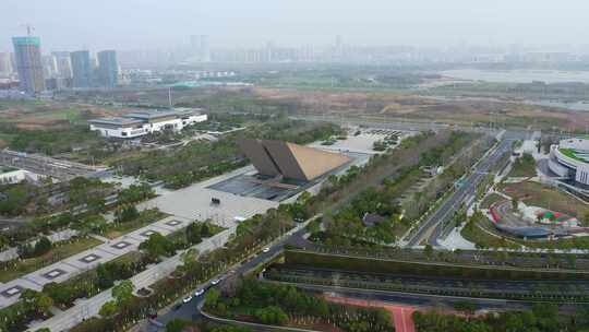 安徽省合肥市渡江战役纪念馆航拍视频素材模板下载