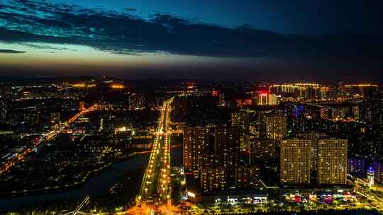 晋城夜景航拍合集,可以用在微电影转场