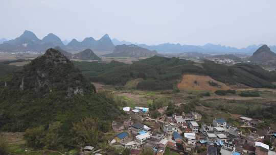 广西柳州塞隆妙景屯农村航拍