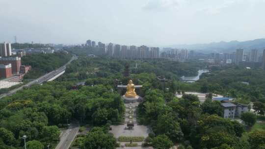 航拍重庆华岩旅游风景区