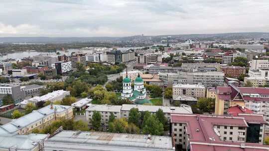俄罗斯城市景观航拍