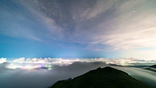 【4K超清】惠东大南山星空云海