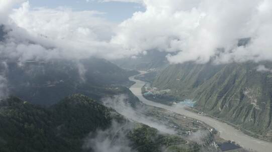 4K风景航拍 云海 河流 高山镜头组