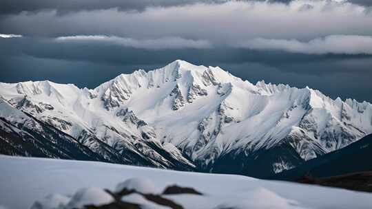 雪山远景