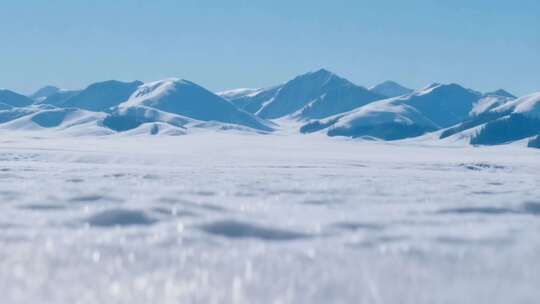 雪山雪景自然风光素材