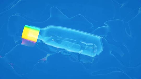漂流瓶唯美三维动画视频素材模板下载