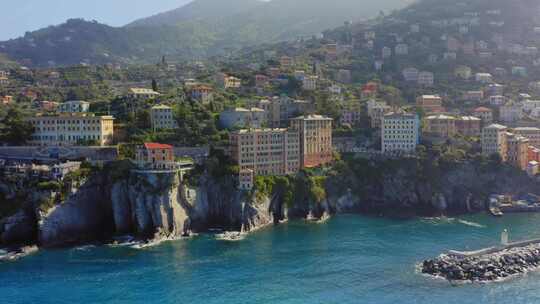 意大利，海洋， Camogli，海