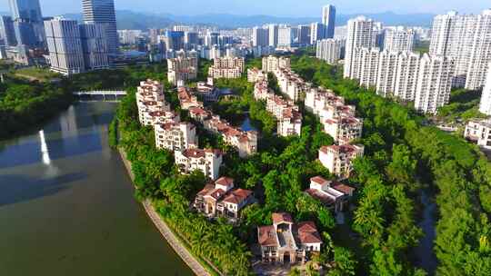 山屿湖 三亚别墅 居住环境 兰海水都花园