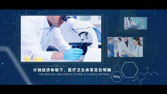 科技医疗医学多图文模版