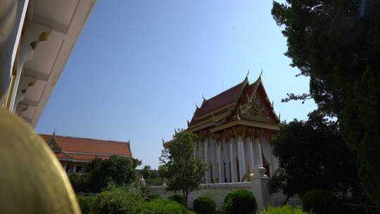 洛阳白马寺国际佛殿泰国寺庙古建筑光影