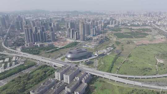 光明科学馆建筑航拍全景2