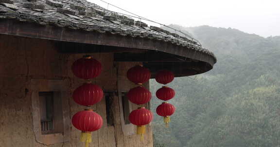 福建土楼建筑风光