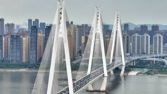 武汉二七长江大桥合集视频素材模板下载