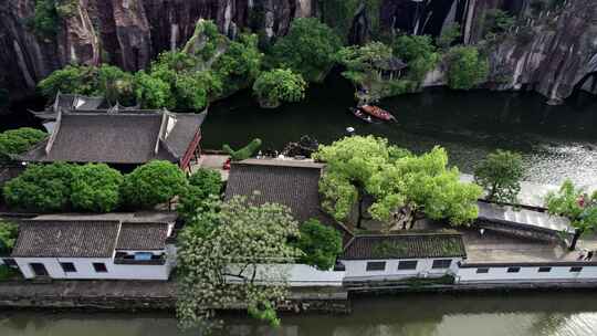 绍兴东湖景区航拍