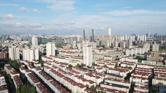 上海徐汇区4K全景航拍上海体育馆周边全景