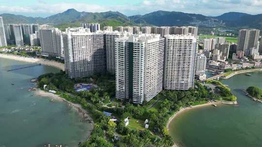 惠州市十里银滩海云天航拍