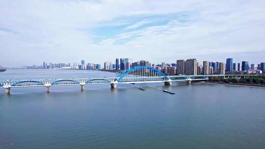 杭州钱江四桥 复兴大桥视频素材模板下载