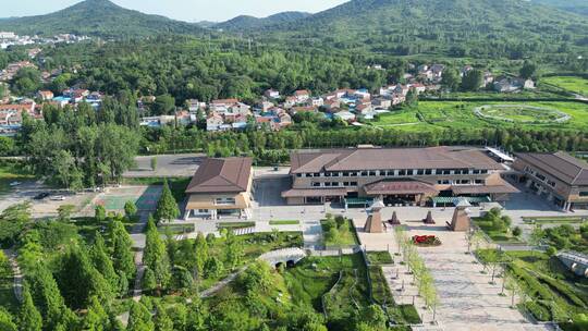 航拍湖北襄阳古隆中5A景区